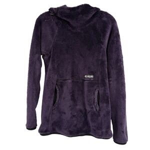 Melanzana High Loft Fleece Hoodie Pullover Womens Small Purple Made In Colorado